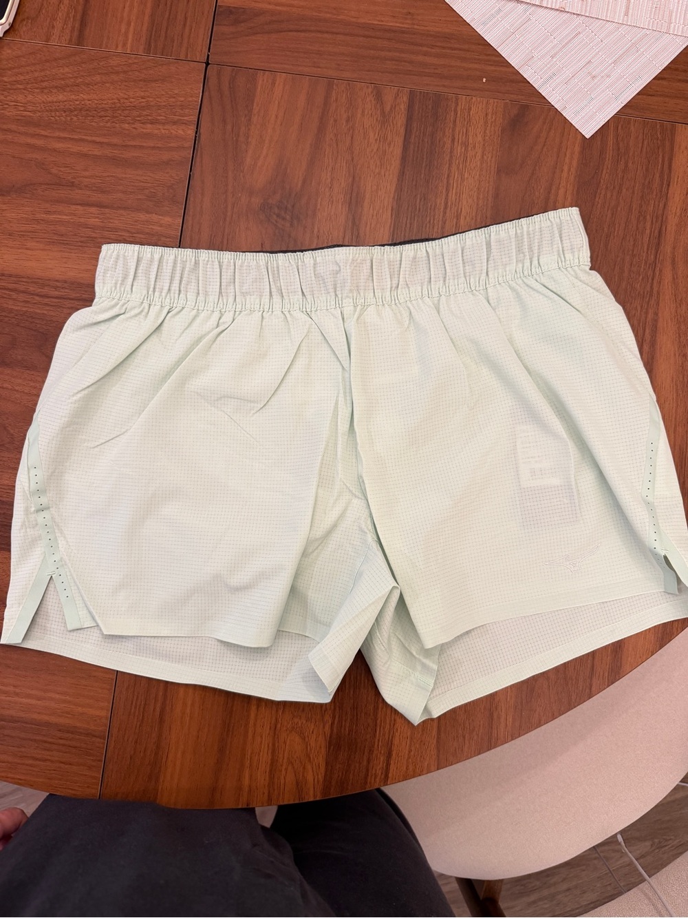 NWT Light Mint Women’s Elastic Waist Athletic Shorts MIZUNO